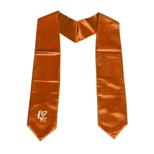 Stylish Embroidered Graduation Stole with Customizable Satin Fabric