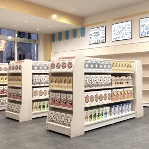 Metallic Supermarket Rack