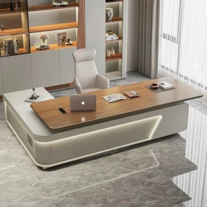 Luxury L Shape Wooden Executive Office Desk