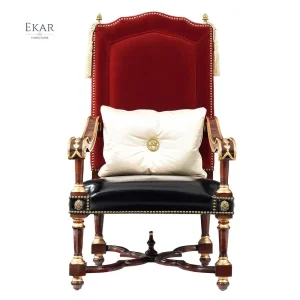 Classic Wood Armchair Timeless Elegance for Luxurious Living Spaces