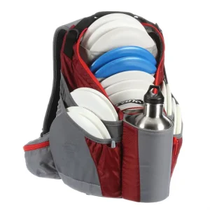 Multiple Disc Golf Backpack Bag with Individual Slots and Bottle Holder