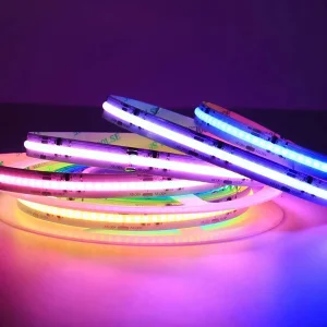 Fita LED COB endereçável flexível Rgbic Ws2811 Fcob