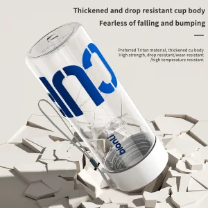 Custom Logo Juice Coffee BPA Free Eco-Friendly Anti-Slip Tritan Plastic Reusable Water Bottle with Flip up Straw