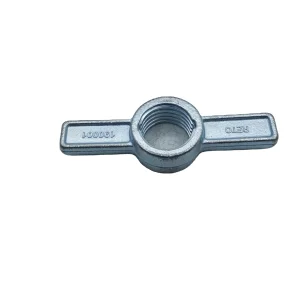 Adjustable Drop Forged Hot Dip Galvanized Q235 Steel Construction Clamp Scaffolding Ladder Parts Screw Jack Nut Handle Accessory