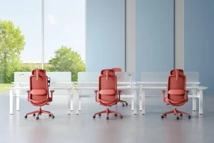 Breathable Coral Mesh Office Task Chair with Adjustable Lumbar