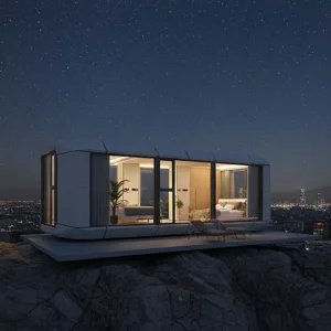 Eco-friendly prefabricated portable mini capsule house