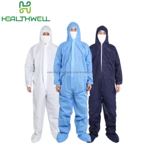 Ropa de trabajo protectora desechable SMS PP+PE