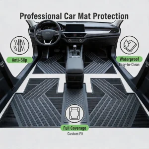 Alfombrilla de coche de látex personalizada de color colorido tipo universal
