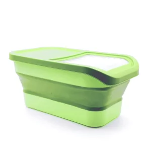 Folding Dog Cat Food Bucket Sealed Moisture-Proof Cat Snack Folding Pet Food Storage Bucket Portable Large Capacity