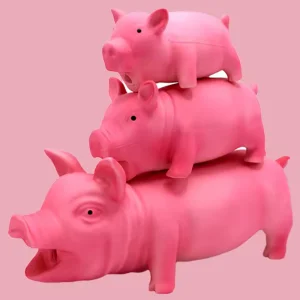 Squeaky Pig Shaped Dog Toy