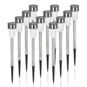 Solar Powered Outdoor Pathway Decoration Landscape Waterproof Lawn Lamp Solar Spot Lights LED Solar Bollard Garden Lights