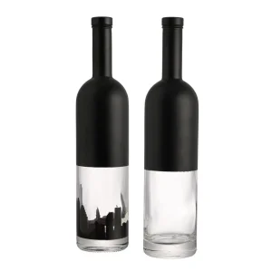 China 750 ml liquor glass tequila bottle