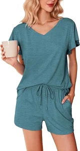 Women's Pajamas Set Ruffle Sleeves Sleepwear