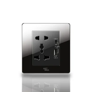 Tomada Universal com Portas USB para Acesso Fácil