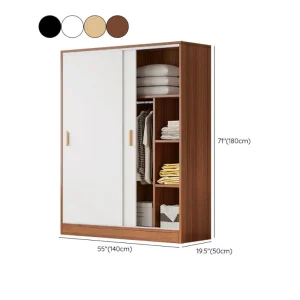 Chinese Factory High-Quality New Modern Bedroom Sliding Door Wardrobe Closet