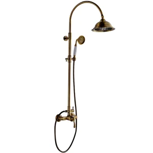 Single Level Wall Mounted Shower Faucet with Hand Shower ODM/OEM