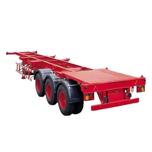 2 Axle 3axle Cargo Truck Utility Container Chassis Skeleton Semi Trailer