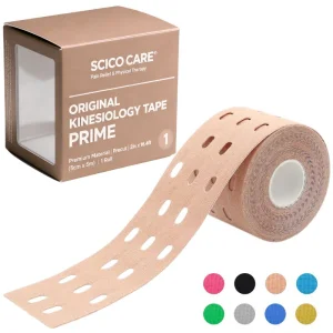 Durable Perforated Athletic Recovery Kinesiology Tape with Water-Resistant &amp; Long-Lasting Adhesion