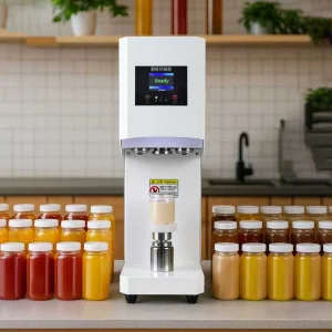 Electric Automatic Can Cap Sealer Machine Induction Sealing 220V/110V Compatible Paper Packaging Beverage Easy to Operate