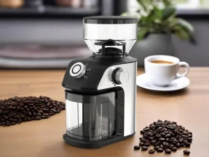 Electric Burr Coffee Grinder, Adjustable Burr Mill with 18 Precise Grind Setting for 2-14 Cup