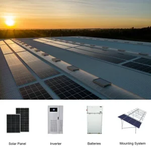 Solar Energy Storage 3kw-30kw Durable and High Safety Household Hybrid off-Grid Solar Energy System with Battery Inverter