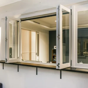 Burglar Proof Multi Point Locking Aluminum Folding Window