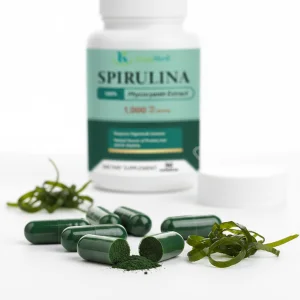 Kosher Certified High Protein Spirulina Capsules