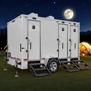 Luxury Durable Prefab Portable Bathroom Units with Mobile Toilet Trailer for Camping Adventure