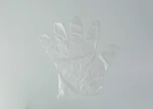 Disposable PE Glove Embossed for Medical