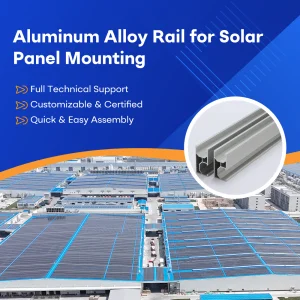 Solar Mounting Brackets Metal Roof / Ground Aluminum Structure Solar System Mounting Rail for Residential