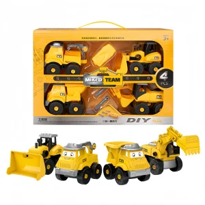 Wholesale Excavator Truck DIY Engineering Car Set