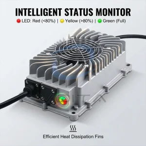 High Efficiency Light Weight Black Lead Aicd Lithium LiFePO4 Battery Charger 60V 67.2V 73V 72V 84V 87.6V