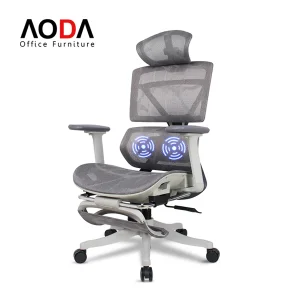 Wholesale Ergonomic Massage Office Chair With Footrest