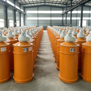 New Hua Hang Industrial Stainless Steel Silo Top Dust Collector Dry Cement Mixing Pipelines Pulse Jet Cleaning System 99.97%