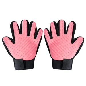 Hot Selling Dog Pet Grooming Gloves Bath Gloves Shower Massage Brush Pet Supplies