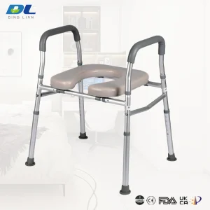 Dinglian Dl-2016la Bariatric Toilet Safety Frame for Wide Users Medical Commode Handrail for Safety