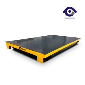 50 Tons Electric Motorized Materials Handling Flat Transfer Trolley on Railway