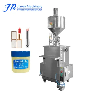 Máquina de llenado de bálsamo labial, cera labial, lápiz labial, máquina semiautomática de lápiz labial
