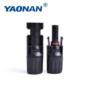 IP67 Waterproof for Model 1000V DC Inline Solar PV Connector Durable PC Male Female Connector for Solar Power Generation Systems