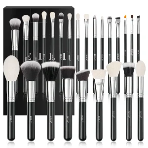 BEILI Black 25pcs Professional Makeup Brushes