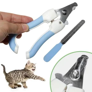 Pet Nail Clippers Wholesale Stainless Steel Pet Dog Cat Nail Clipper with Nail File Pet Grooming Products