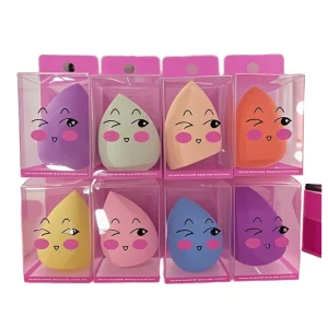 High Quality Beauty Sponge Set PVC Box