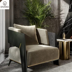 Italian Luxury Black Sofa