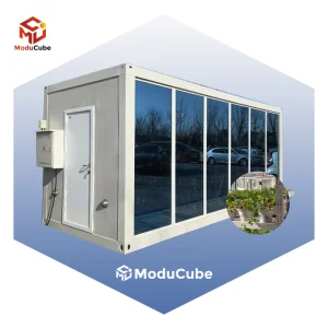Moducube Flat Pack Container House Containerized Plant Growing Cabin Prefab Container House For Vertical Farming