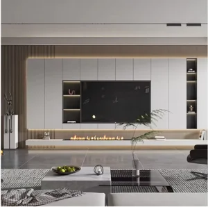 Natural Rattan Door Media Console