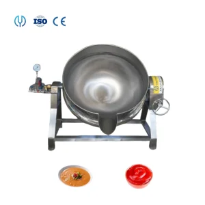 50L-1000L Gas Steam Syrup Sugar Boiler Sauce Jacketed Kettle