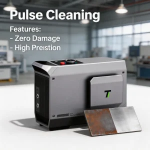 300W Precision Mobile Air Cooled Laser Industrial Cleaning Device Smart APP Screen Dual Control Startup HF LASER