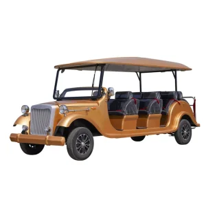 4kw/5kw/7.5kw Pmsm AC Motor 5, 8, 11 Seats/Seater/Passenger Replica Elegant Retro Authentic Antique Electric Classic Vintage Sightseeing Wedding Club Car