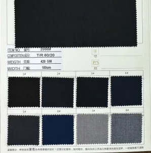 Luxury Men's Suit Fabric Tr Polyester Viscose Blend for Thobe, Business Wear, and Formal Office Attire with Stretch Comfort