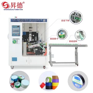 Automatic Tape Labeling Sealing Shrink Wrapping Packaging Machine for BOPP Duct Floor Warning Grid Medical Cloth Foam Masking Kraft Tape